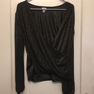 Black/silver Sparkles long sleeve